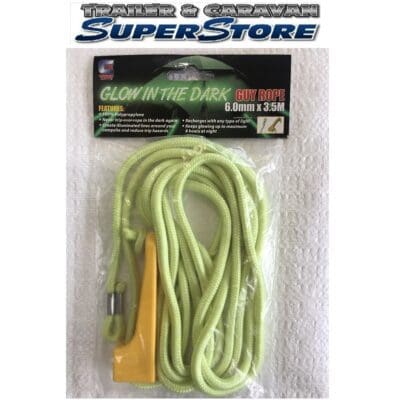 Glow in the dark Guy Ropes 3.5m x 6mm, Tent, Annexe
